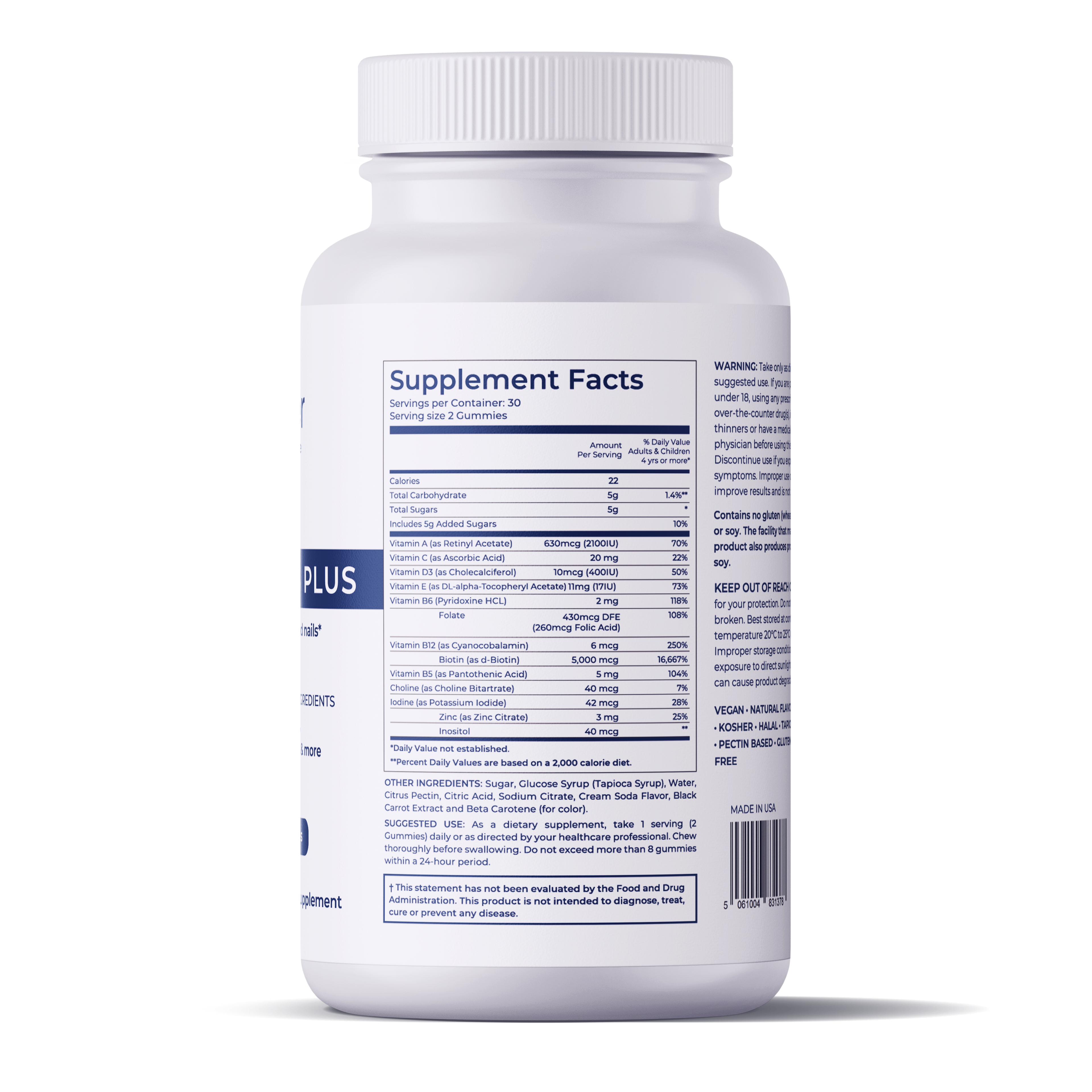 Hair Vitamins Plus - KeraFiber UK